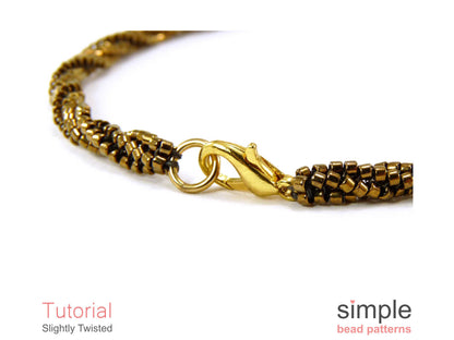 Slightly Twisted Bracelet & Necklace Beading Pattern