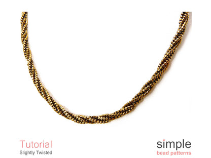 Slightly Twisted Bracelet & Necklace Beading Pattern