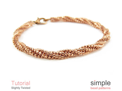 Slightly Twisted Bracelet & Necklace Beading Pattern