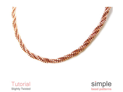 Slightly Twisted Bracelet & Necklace Beading Pattern