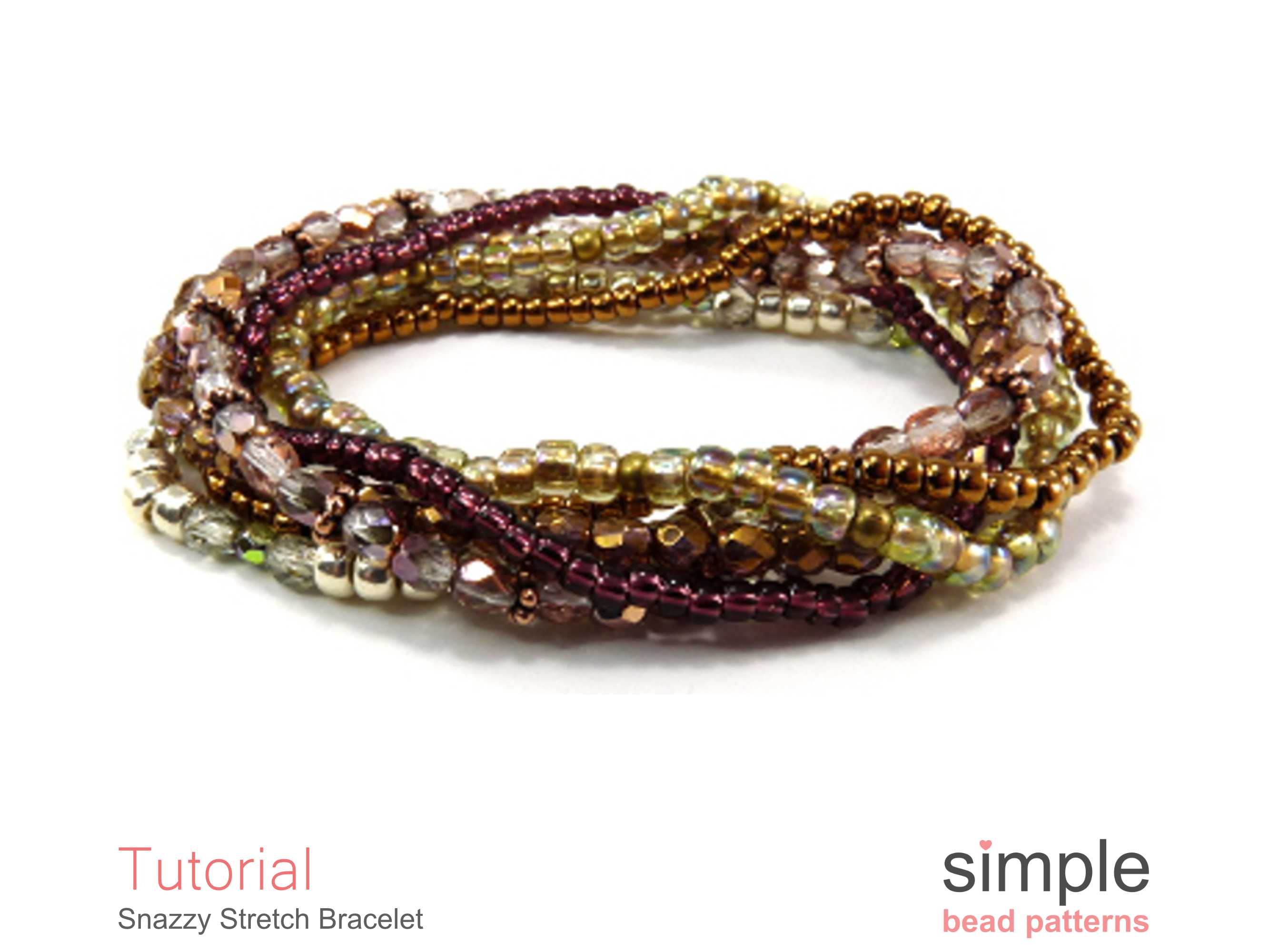 Snazzy Stretch Bracelet Beading Pattern – Simple Bead Patterns