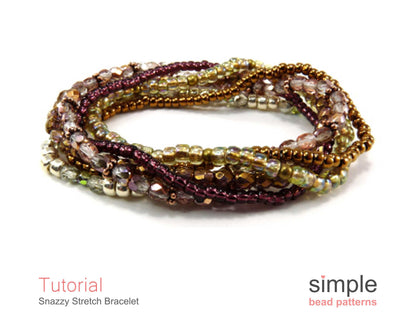 Snazzy Stretch Bracelet Beading Pattern