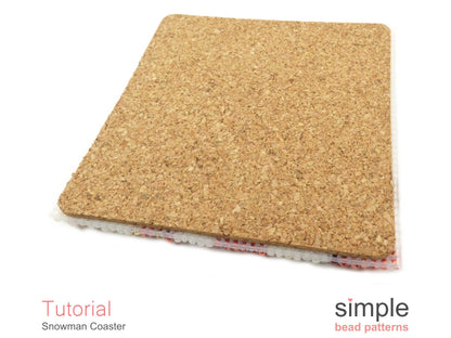 Snowman Coaster Beading Pattern