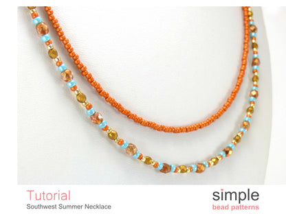 Southwest Summer Necklace Beading Pattern