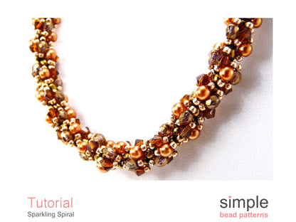 Sparkling Spiral Bracelet & Necklace Beading Pattern