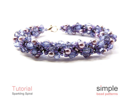Sparkling Spiral Bracelet & Necklace Beading Pattern