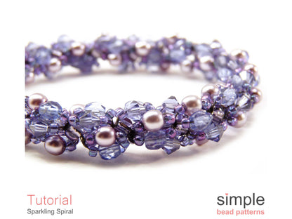 Sparkling Spiral Bracelet & Necklace Beading Pattern