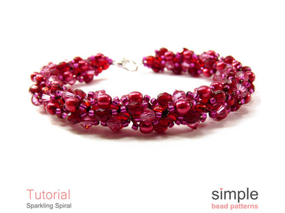 Sparkling Spiral Bracelet & Necklace Beading Pattern