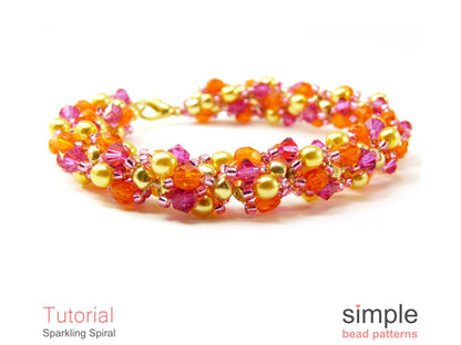 Sparkling Spiral Bracelet & Necklace Beading Pattern