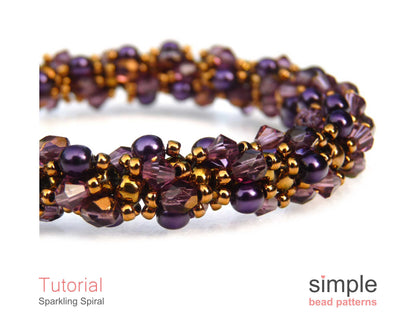 Sparkling Spiral Bracelet & Necklace Beading Pattern