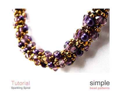 Sparkling Spiral Bracelet & Necklace Beading Pattern