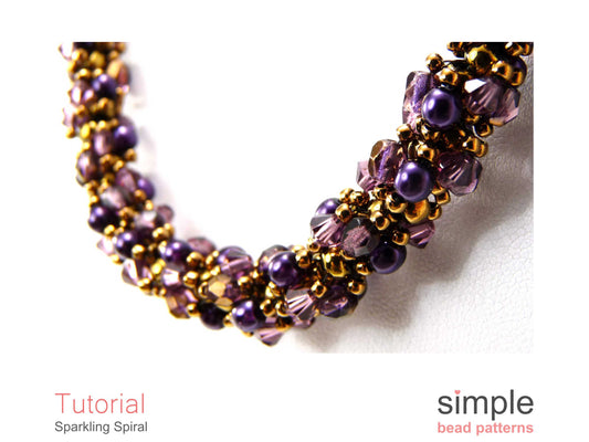 Sparkling Spiral Bracelet & Necklace Beading Pattern