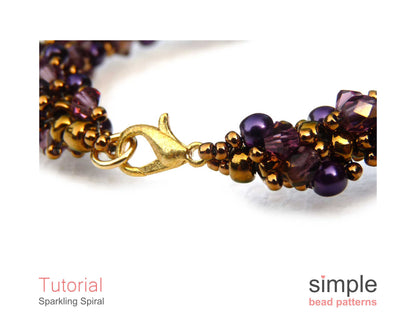 Sparkling Spiral Bracelet & Necklace Beading Pattern