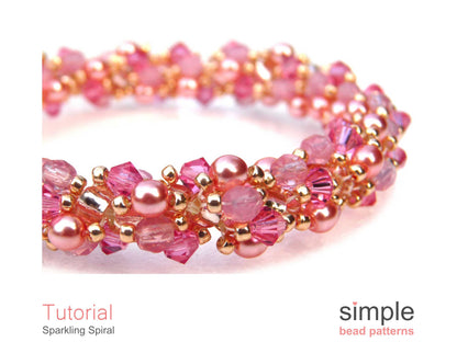 Sparkling Spiral Bracelet & Necklace Beading Pattern
