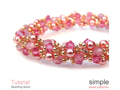 Sparkling Spiral Bracelet & Necklace Beading Pattern