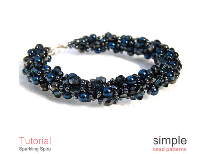 Sparkling Spiral Bracelet & Necklace Beading Pattern