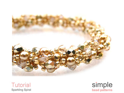 Sparkling Spiral Bracelet & Necklace Beading Pattern