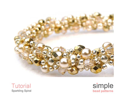 Sparkling Spiral Bracelet & Necklace Beading Pattern