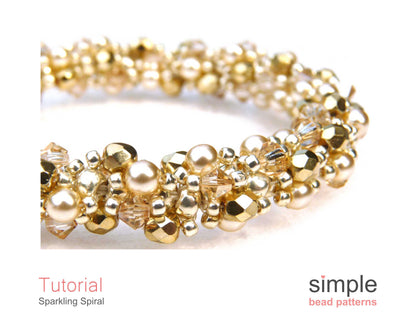Sparkling Spiral Bracelet & Necklace Beading Pattern