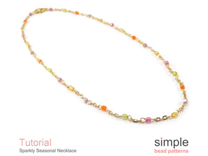 Sparkly Seasonal Necklace Beading Pattern