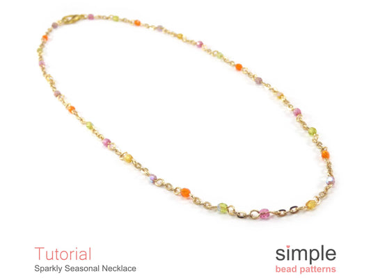 Sparkly Seasonal Necklace Beading Pattern