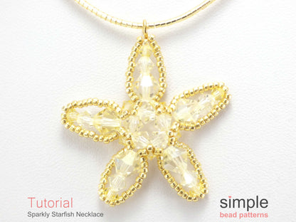 Sparkly Starfish Necklace Beading Pattern