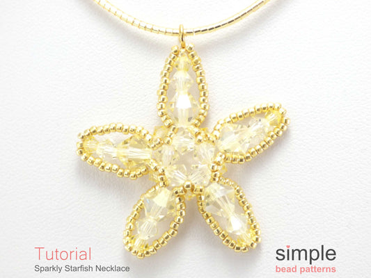 Sparkly Starfish Necklace Beading Pattern