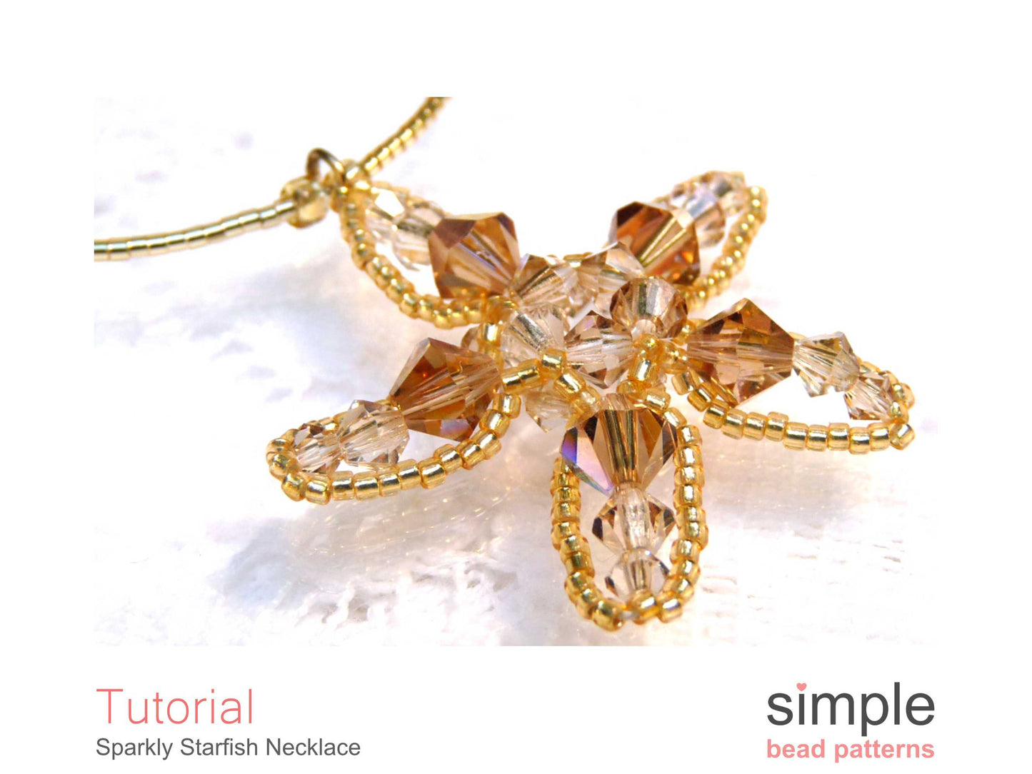 Sparkly Starfish Necklace Beading Pattern