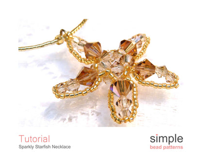 Sparkly Starfish Necklace Beading Pattern