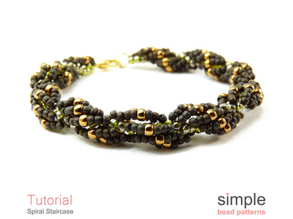 Spiral Staircase Bracelet & Necklace Beading Pattern