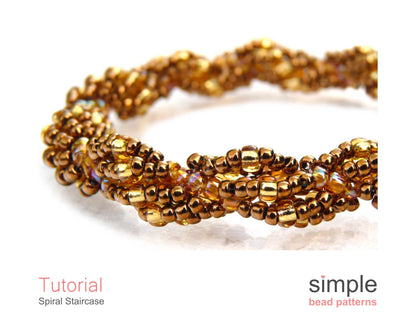 Spiral Staircase Bracelet & Necklace Beading Pattern