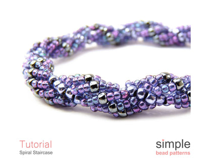 Spiral Staircase Bracelet & Necklace Beading Pattern