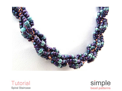 Spiral Staircase Bracelet & Necklace Beading Pattern