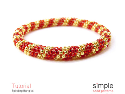 Spiraling Bangle Bracelet Beading Pattern