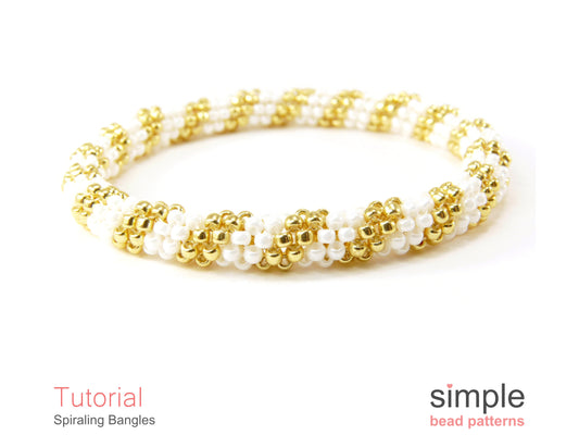 Spiraling Bangle Bracelet Beading Pattern