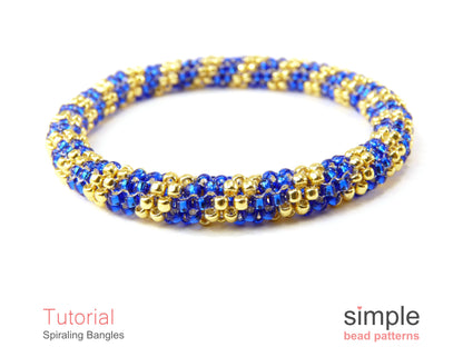 Spiraling Bangle Bracelet Beading Pattern