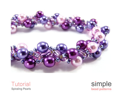 Spiraling Pearls Bracelet & Necklace Beading Pattern
