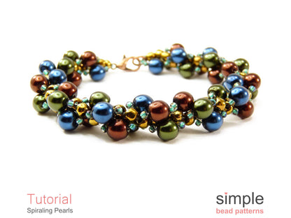 Spiraling Pearls Bracelet & Necklace Beading Pattern