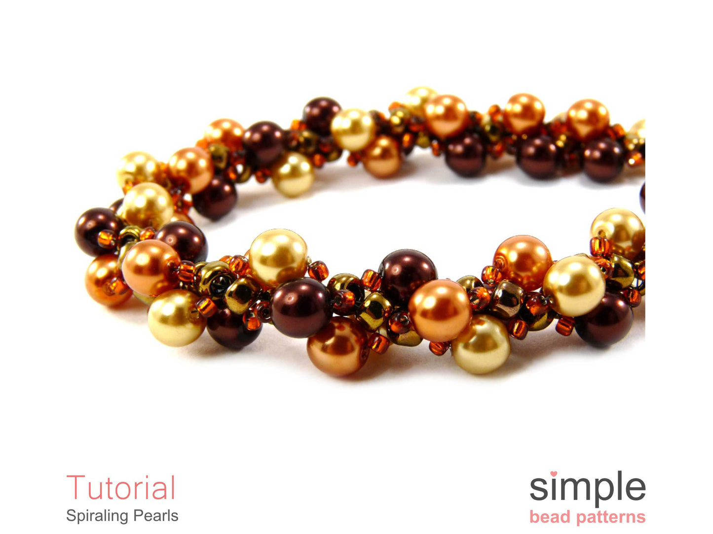 Spiraling Pearls Bracelet & Necklace Beading Pattern