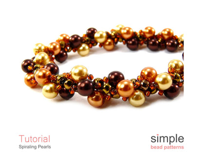 Spiraling Pearls Bracelet & Necklace Beading Pattern
