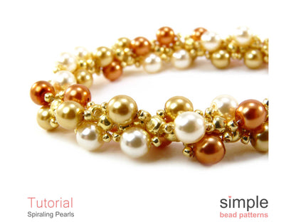 Spiraling Pearls Bracelet & Necklace Beading Pattern
