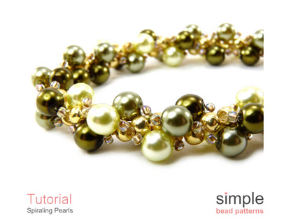 Spiraling Pearls Bracelet & Necklace Beading Pattern