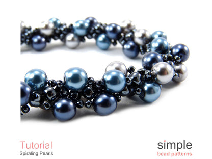 Spiraling Pearls Bracelet & Necklace Beading Pattern