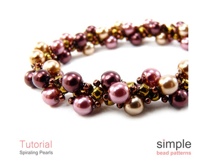 Spiraling Pearls Bracelet & Necklace Beading Pattern