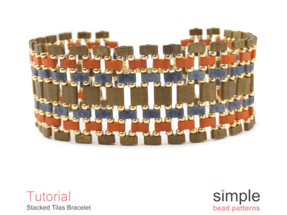 Stacked Tilas Bracelet Beading Pattern