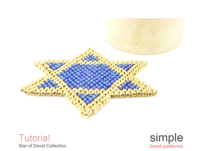 Star of David Necklace, Coaster, & Window Decor Beading Pattern