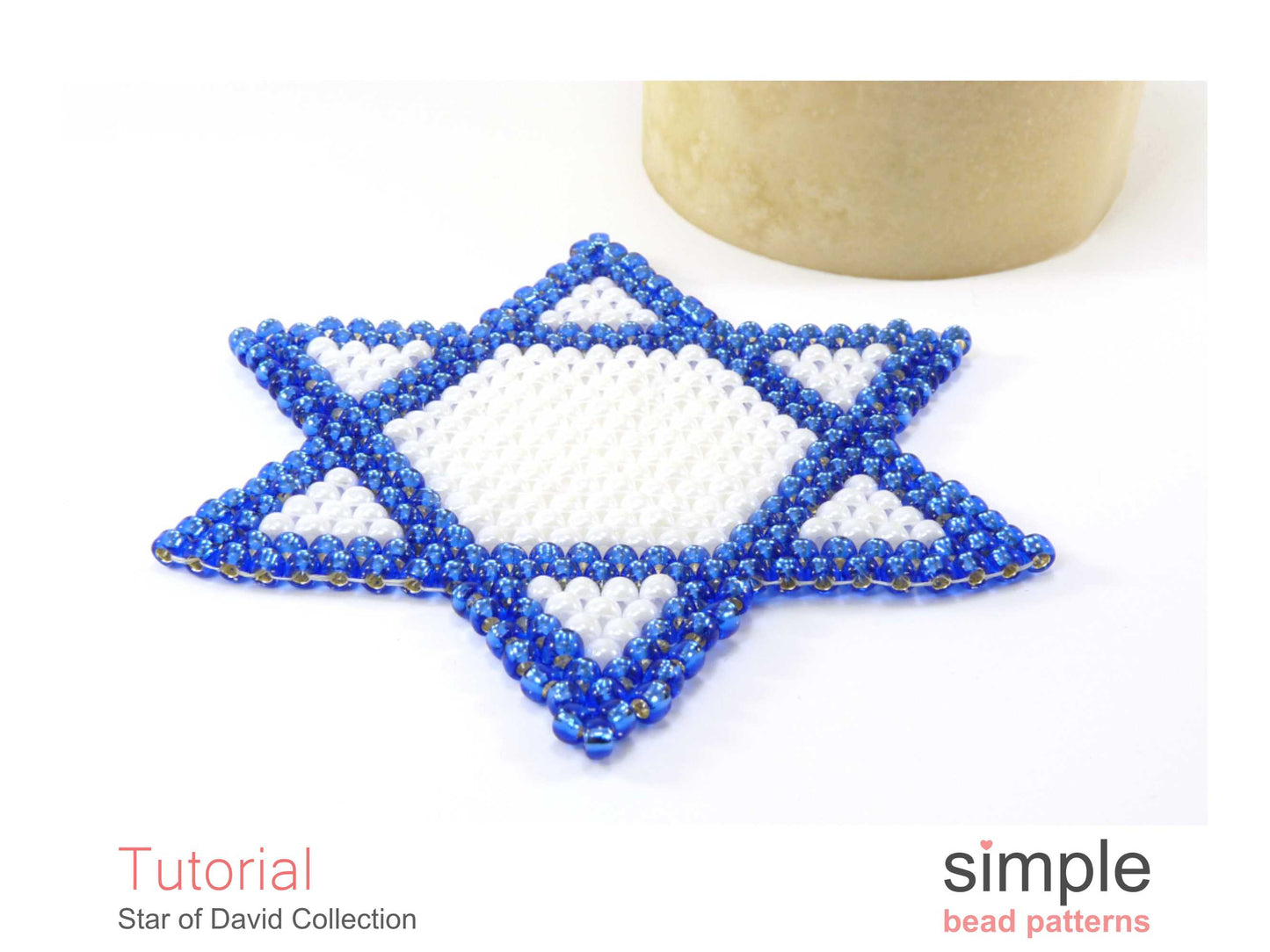 Star of David Necklace, Coaster, & Window Decor Beading Pattern