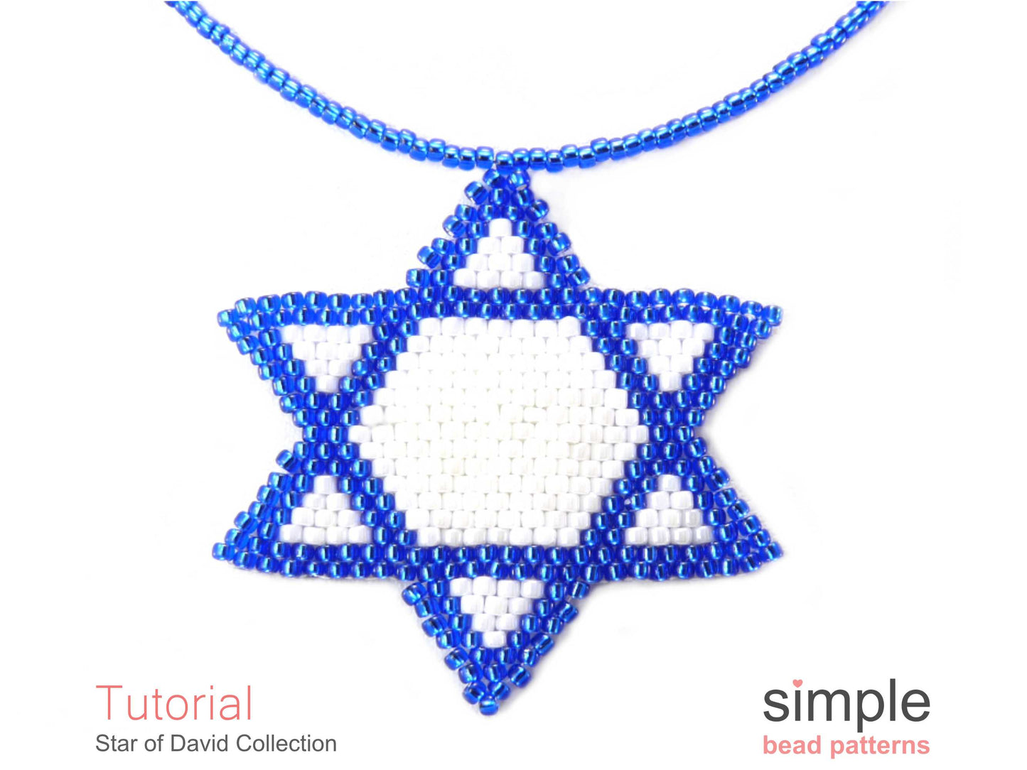 Star of David Necklace, Coaster, & Window Decor Beading Pattern