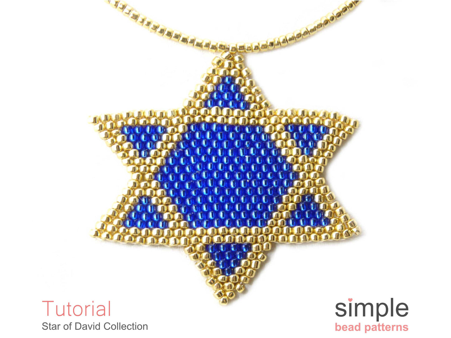 Star of David Necklace, Coaster, & Window Decor Beading Pattern
