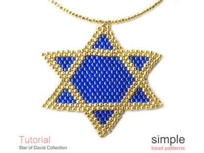 Star of David Necklace, Coaster, & Window Decor Beading Pattern